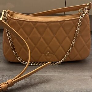 Kate Spade Camel Quilted Shoulder Bag